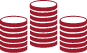 Icône représentant un tarif en couleur rouge pour les services de Capture Immo.